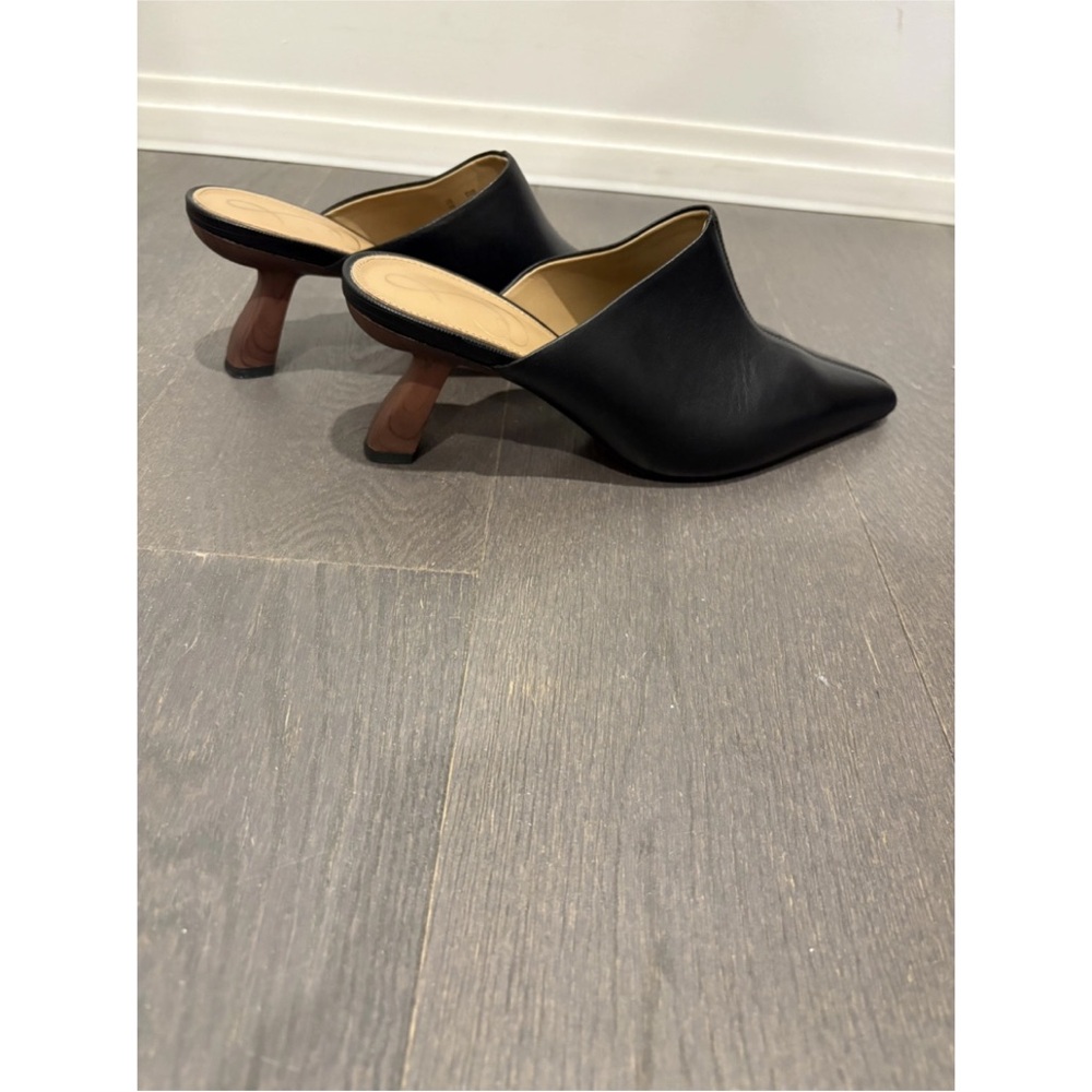 Sam Edelman Black Mules with Pointed Toe
